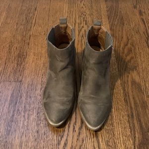 Taupe western booties